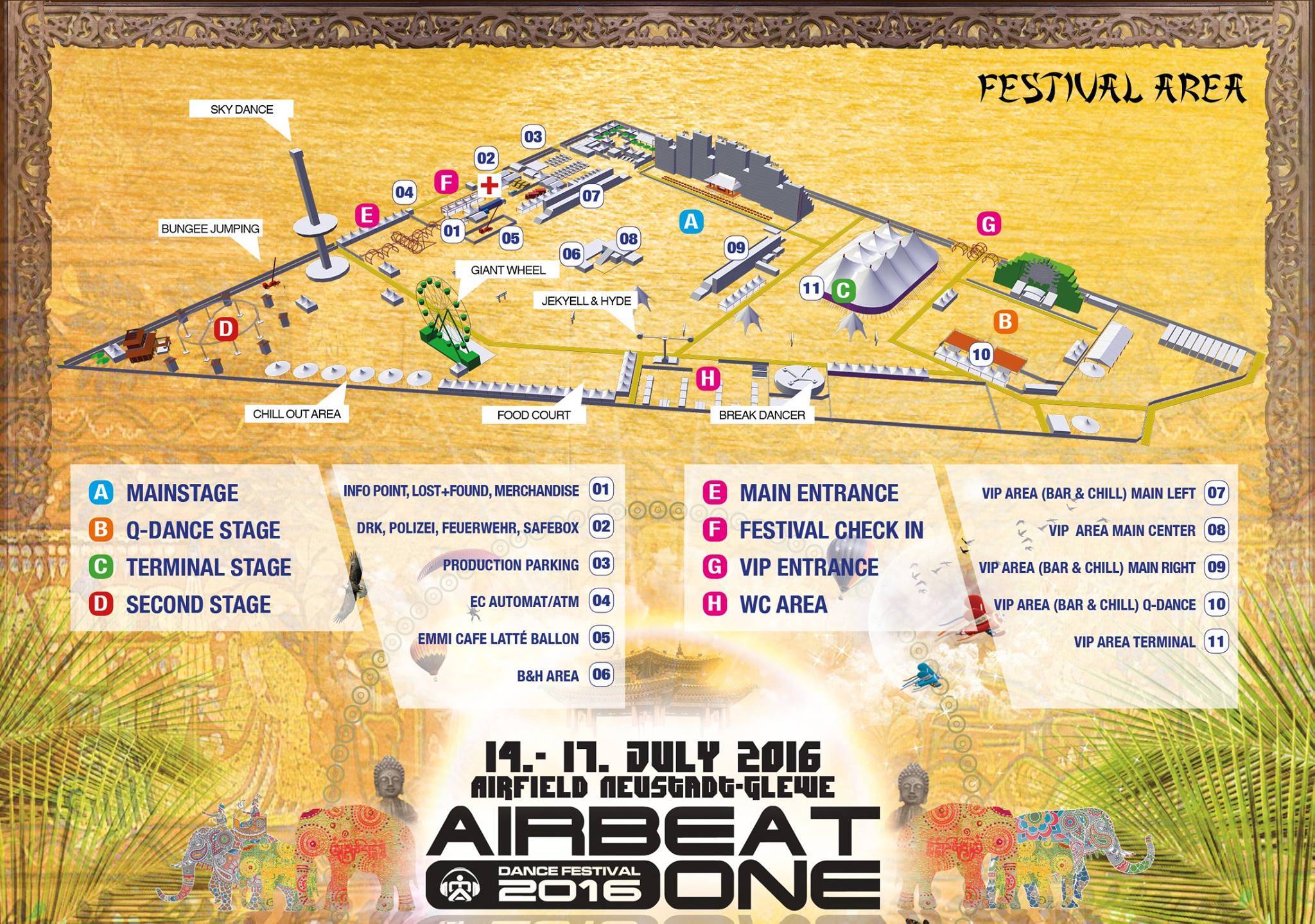 Airbeat One 2016 Lageplan › Tracklist Club