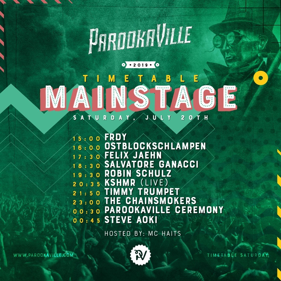 Parookaville 2019 Timetable › Tracklist Club