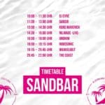 Oldenbora Sandbar Timetable 2022